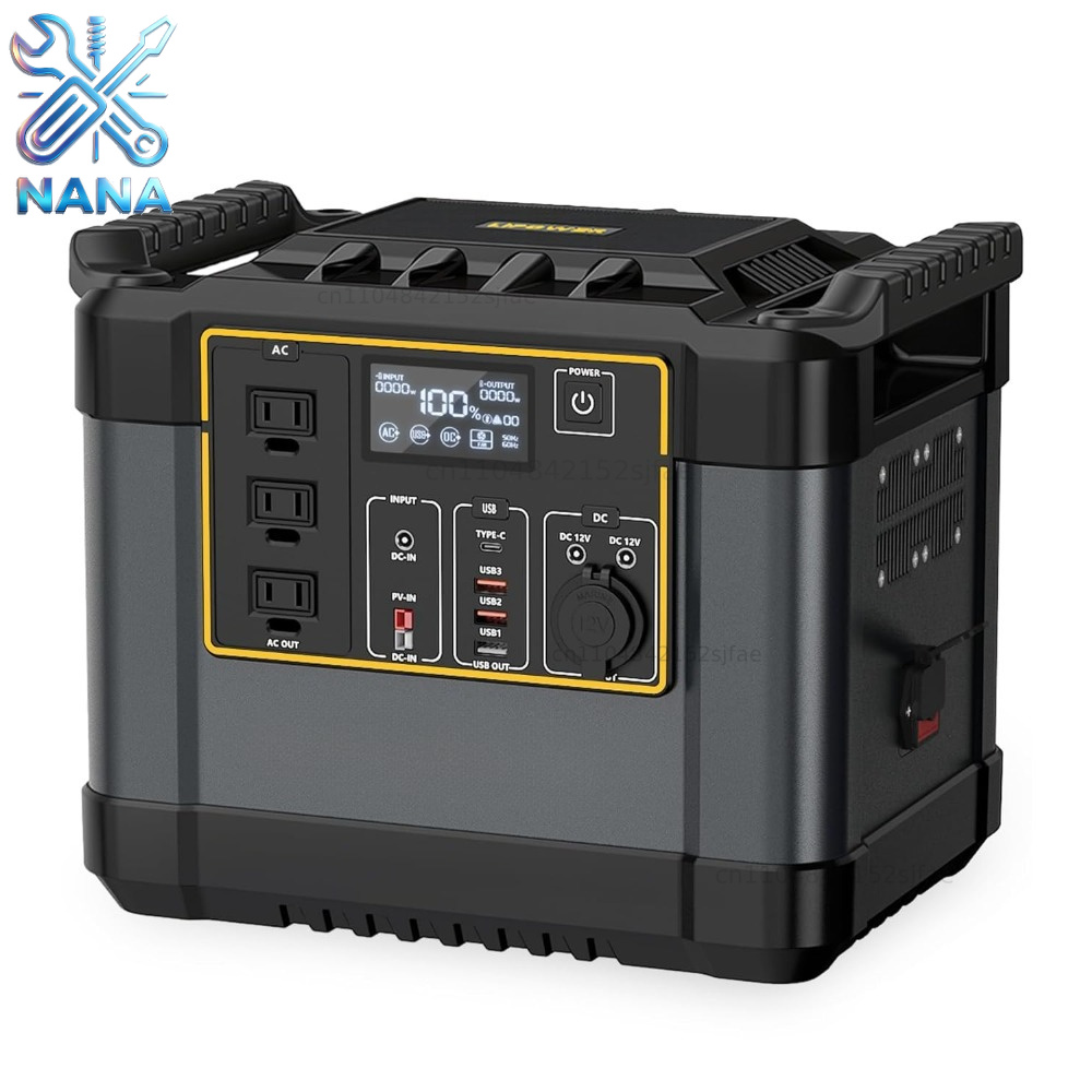 Portable Power Station 2000W Lifepo4 - Station d'alimentation portable 1075Wh avec batterie