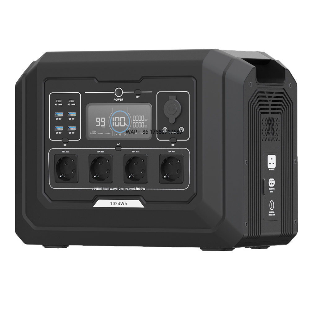 Portable Power Station 2000W Lifepo4 - SOUOP S1 2000W Union européenne centrale