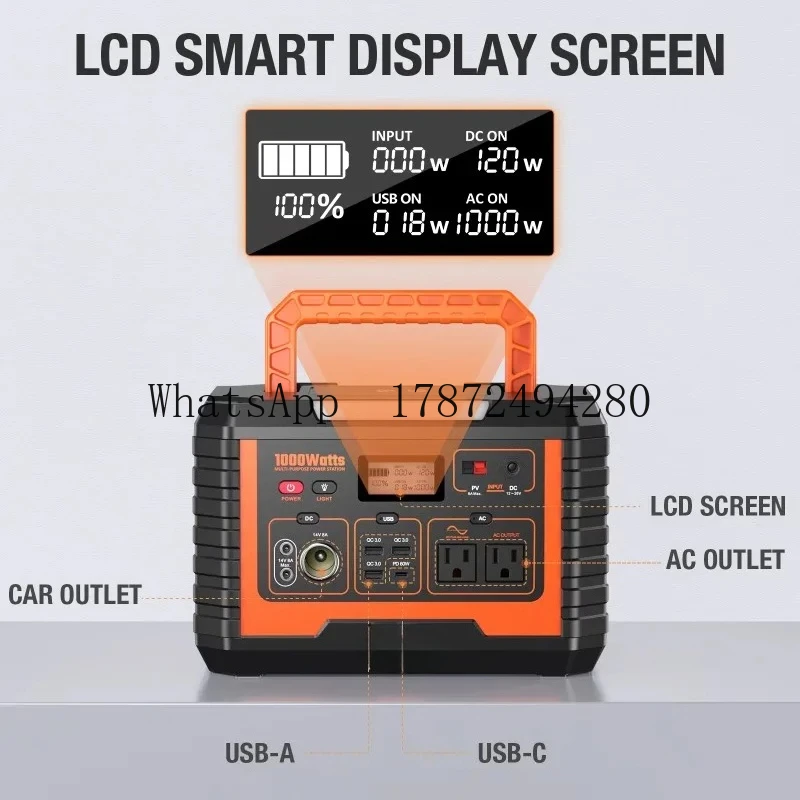 Portable Power Station 1000W - Générateur solaire de camping 1000W EBL