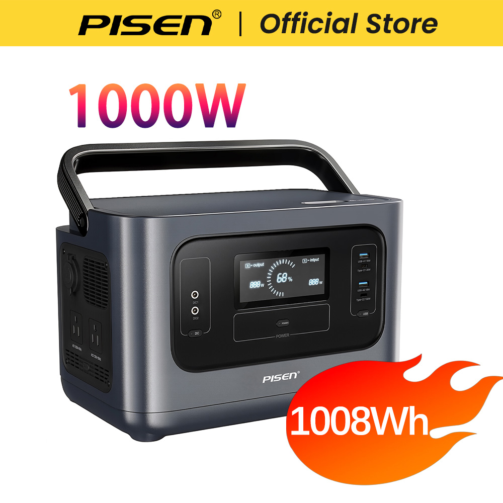 Portable Power Station 1000W Pure Sine - Générateur solaire PISEN 1000W (2000W en