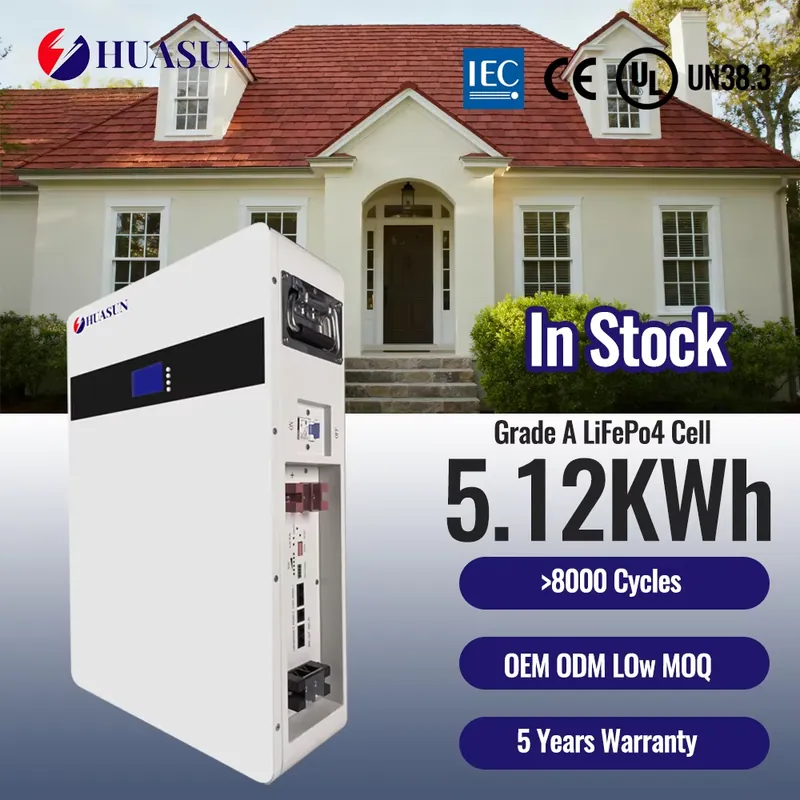 Home Backup Battery 10Kwh Lifepo4 - Batterie LiFePO4 murale 51.2V 48V 200Ah