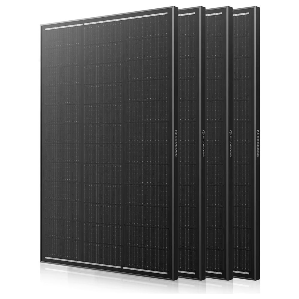 Solar Panel 400W Rigid Monocrystalline - Panneau solaire ECOBOSS 400W/200W/100W, type N,