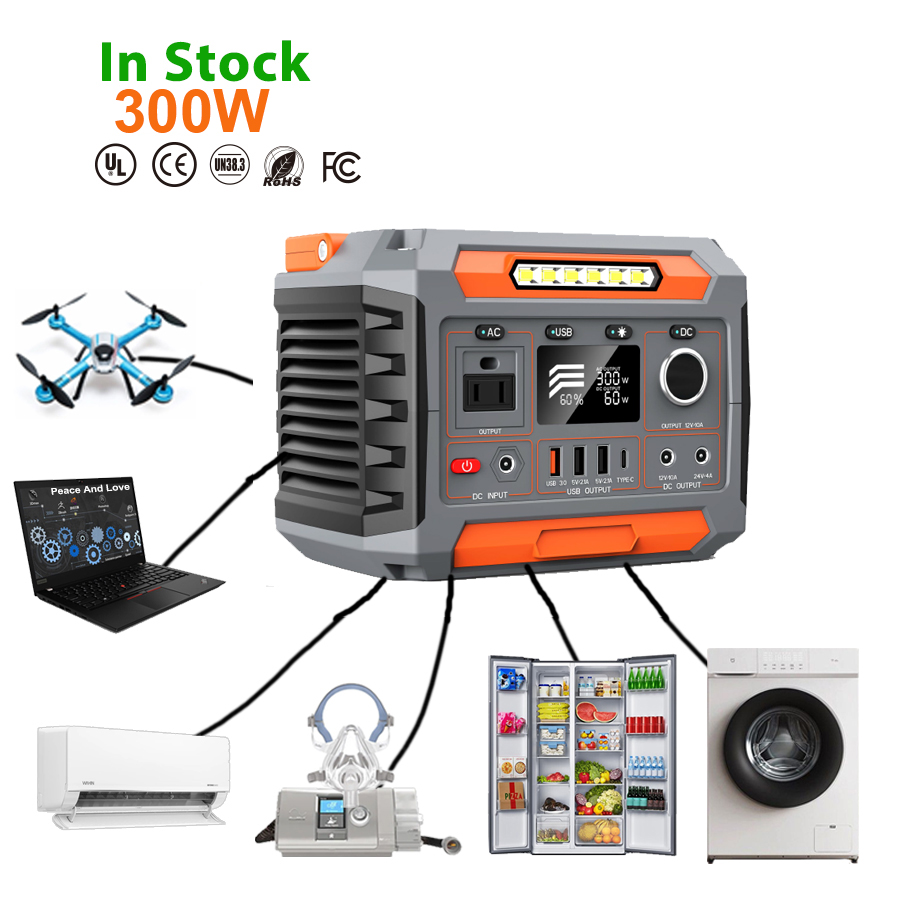Portable Power Station 300W Camping - Station d'alimentation solaire portable haute capacité