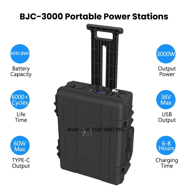 Solar Generator 3000W - Station de charge portable 110V 220V,