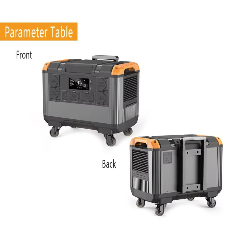 Power Station 2400Wh Lifepo4 - Station d'alimentation portable RV 3000W, batterie