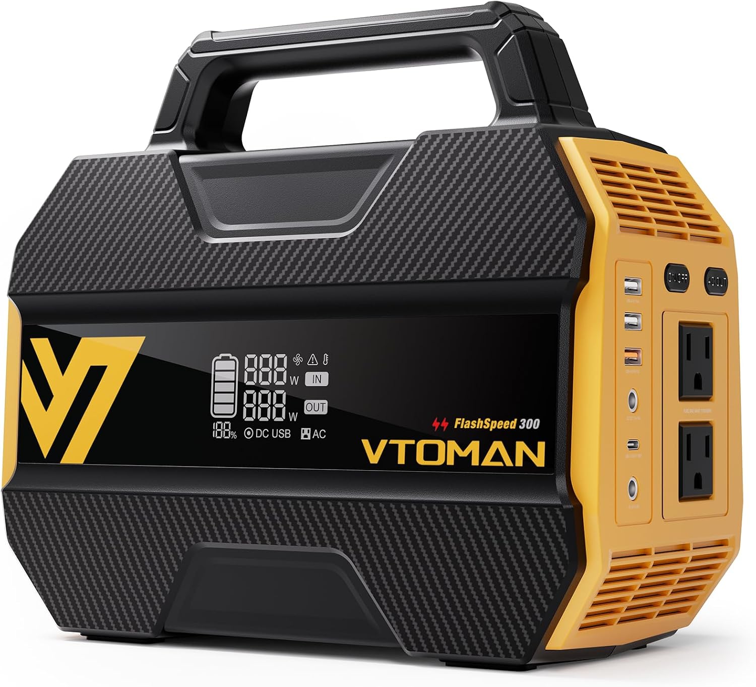 Portable Power Station 300W Camping - Station d'alimentation portable 300W 230Wh Batterie