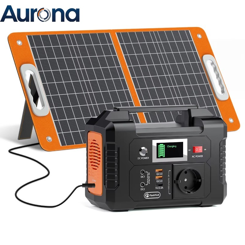Solar Panel 200W Portable Foldable - 【Professionnel】 Station d'alimentation portable Flashfish E200