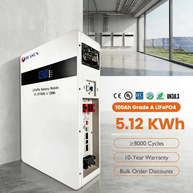 Home Backup Battery 10Kwh Lifepo4 - Batterie LiFePO4 murale 51,2V 48V 200Ah