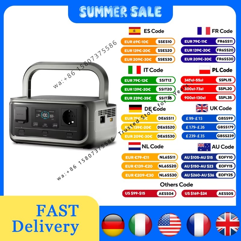 Portable Power Station 300W Camping - Station d'alimentation portable ALLPOWERS VOLIX P300