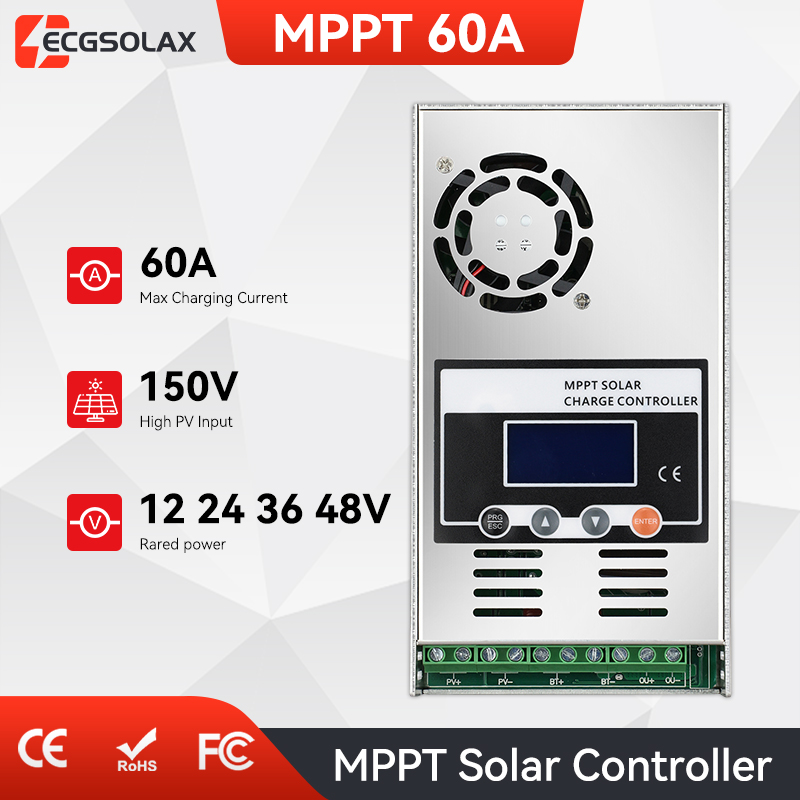 Mppt Solar Charge Controller 60A - Contrôleur de charge solaire MPPT ECGSOLAX