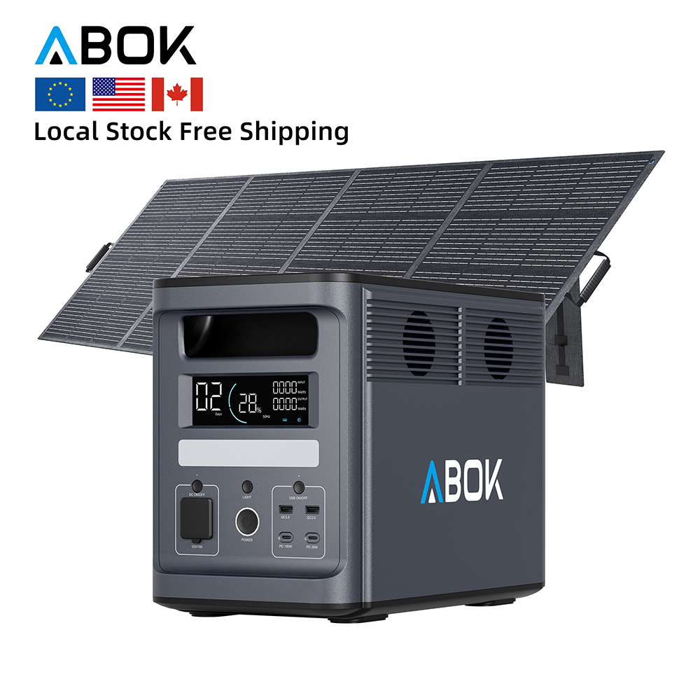 Portable Power Station 2000W Lifepo4 - ABOK US EU Stock local, centrale