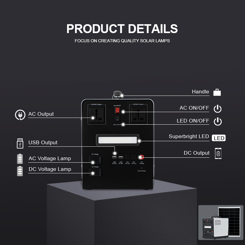 Générateur solaire portable 50 - Portable Power Station 500W avis et prix