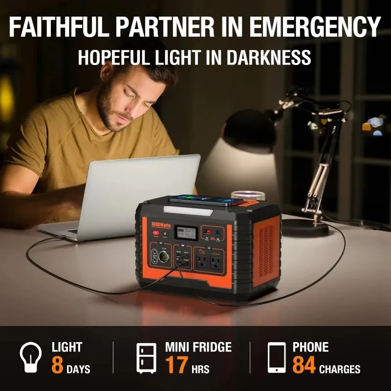 Générateur solaire de camping  - Portable Power Station 1000W avis et prix