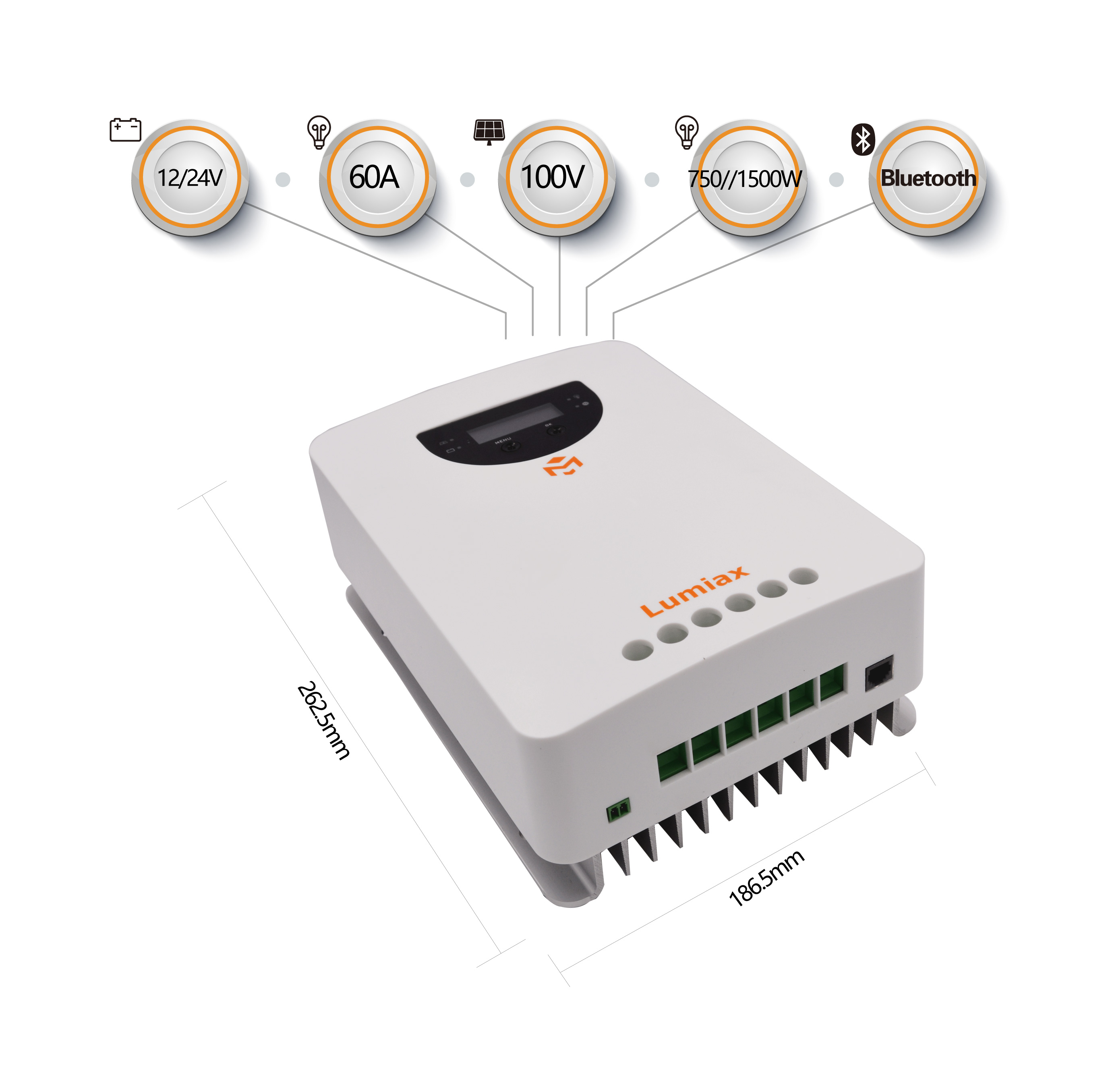 Contrôleur de charge solaire M - Mppt Solar Charge Controller 60A avis et prix