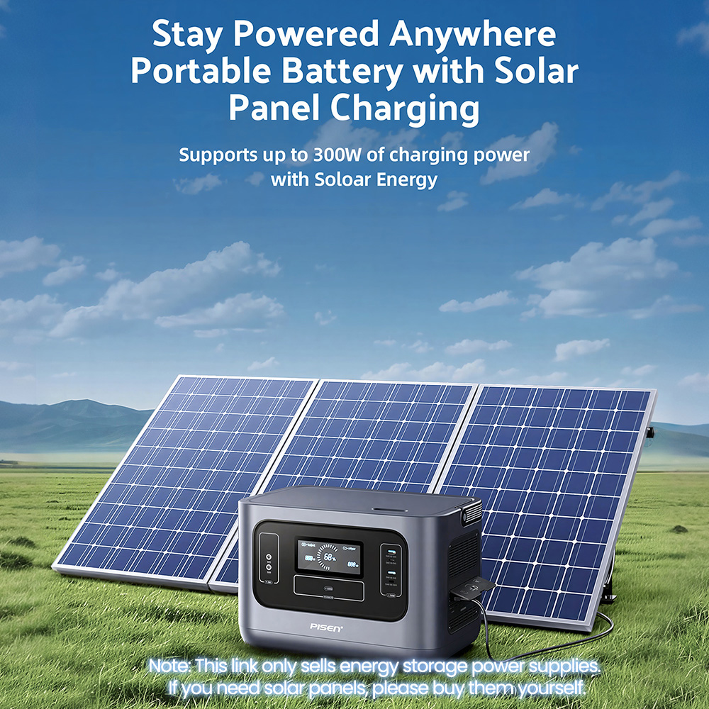 Générateur solaire PISEN 1000W - Portable Power Station 1000W Pure Sine avis et prix