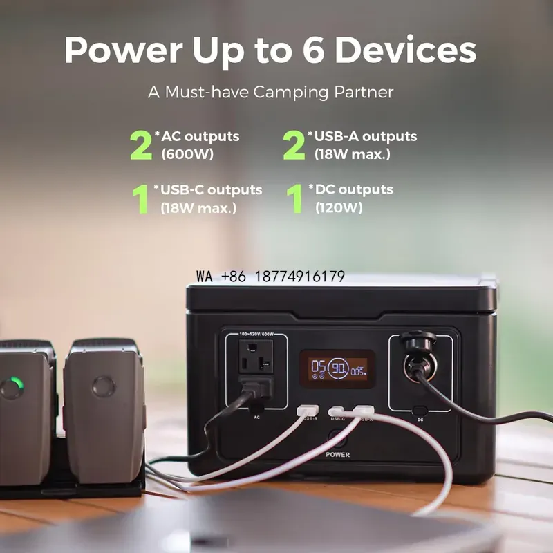 wmwmnu Batterie Lifepo4 600W d - Portable Power Station 600W Ups avis et prix