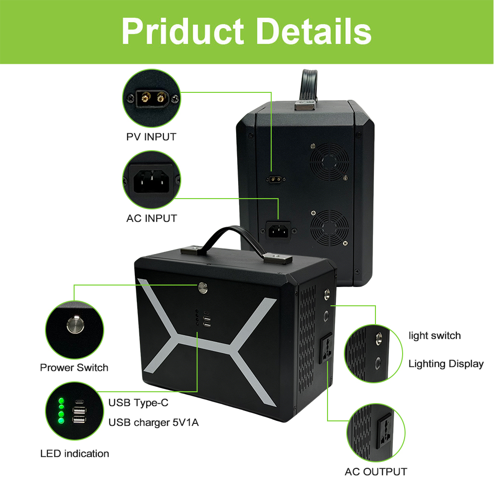 Station d'alimentation solaire - Portable Power Station 500W avis et prix