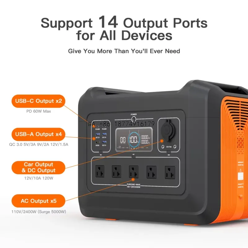 wmwmnu 2KW Centrale électrique - Portable Power Station 2000W Lifepo4 avis et prix