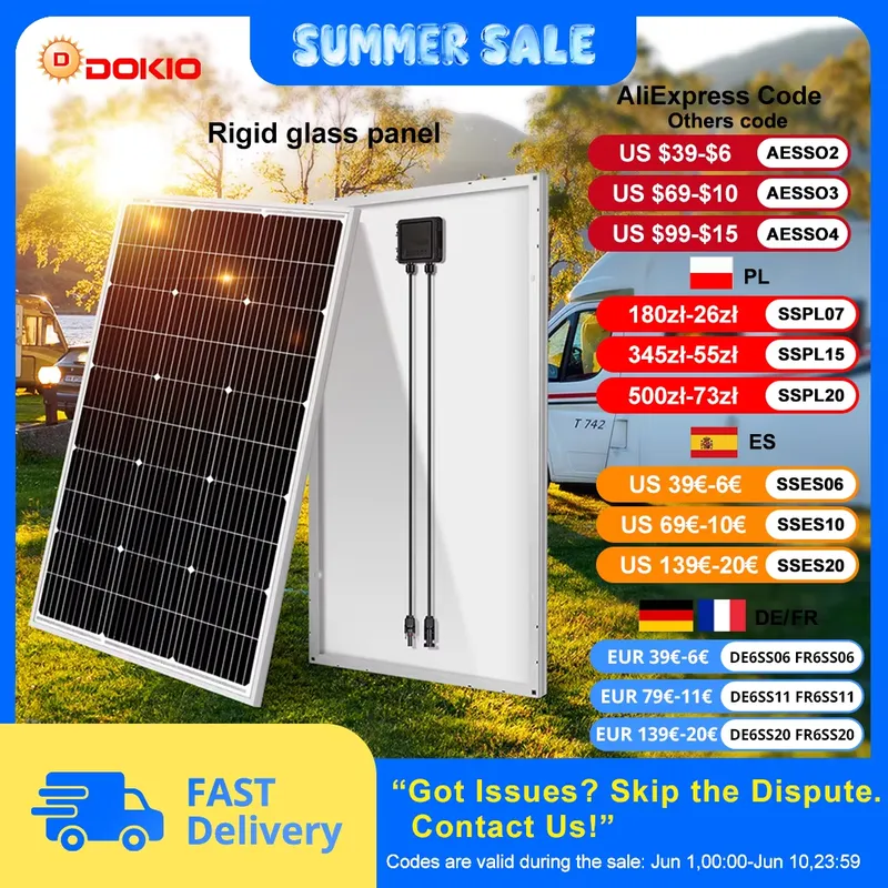 Panneau solaire rigide 18V 100 - Solar Panel 400W Rigid Monocrystalline avis et prix