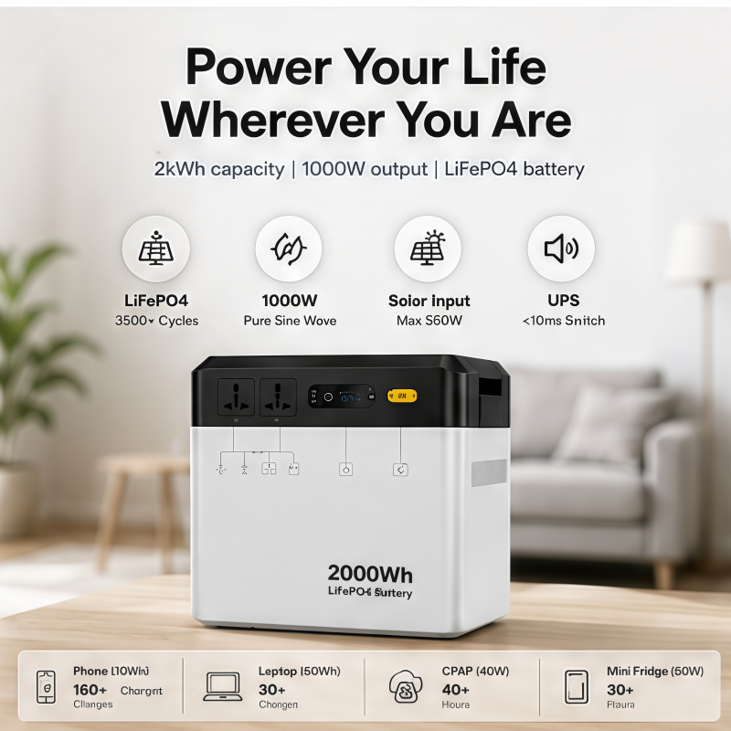 Station d'alimentation portabl - Portable Power Station 1000W Pure Sine avis et prix