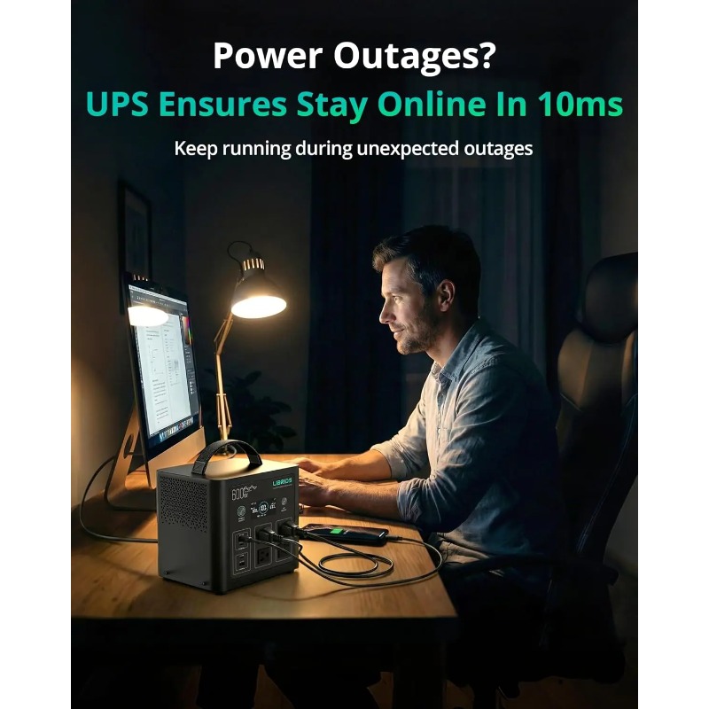 Station d'alimentation portabl - Portable Power Station 600W Ups avis et prix