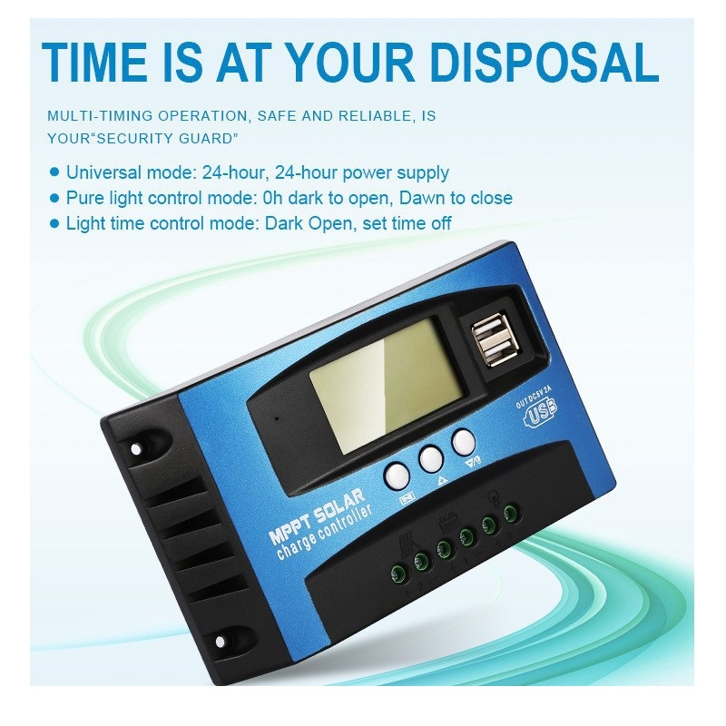 Contrôleur solaire 10A 20A 30A - Mppt Solar Charge Controller 60A avis et prix