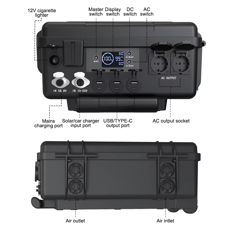 Station de charge portable 110 - Solar Generator 3000W avis et prix