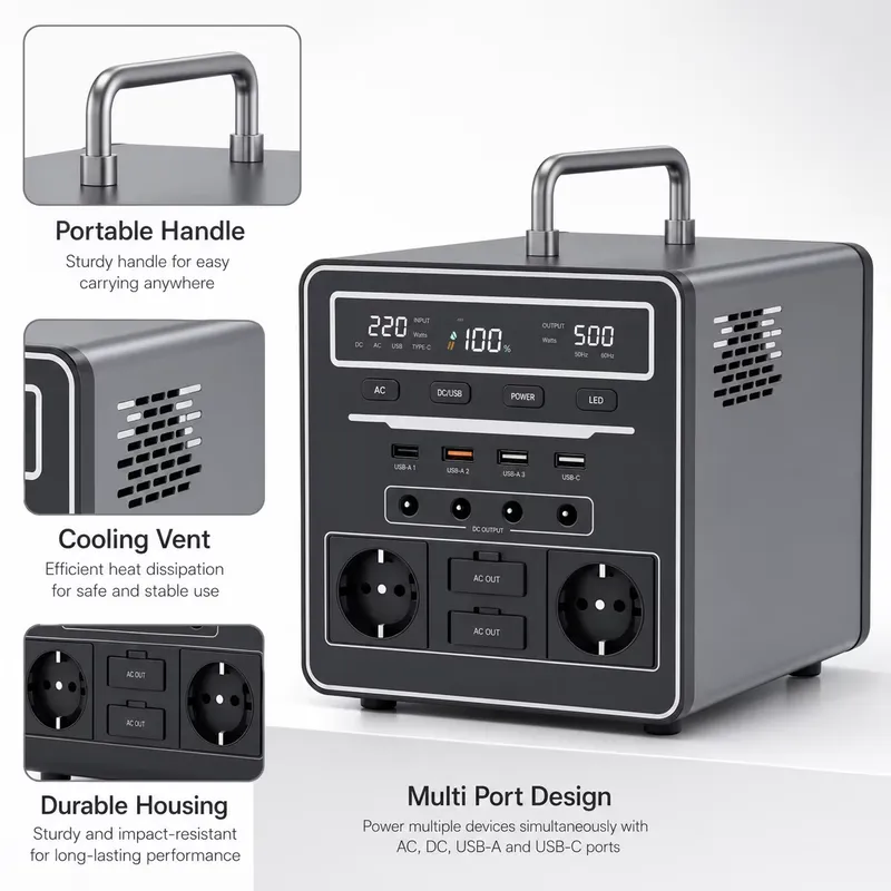 Nouvelle station d'alimentatio - Portable Power Station 500W avis et prix