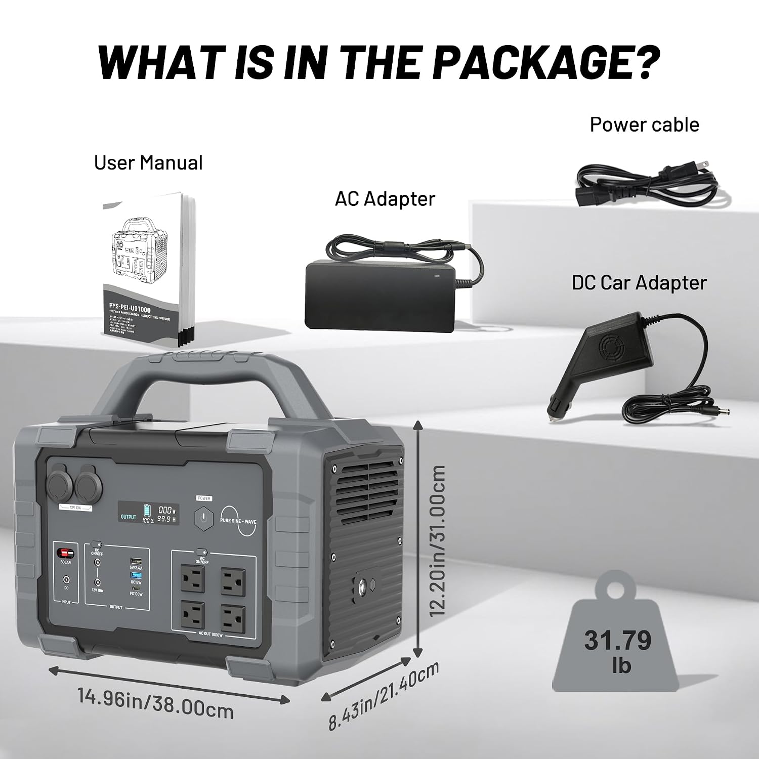 Station d'alimentation portabl - Portable Power Station 1000W avis et prix