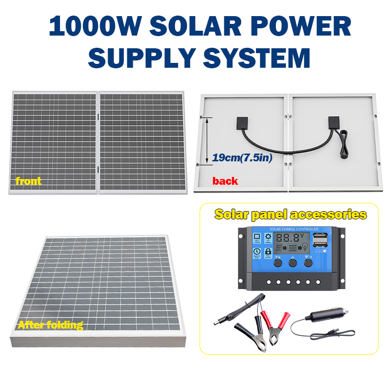 Conception pliable de panneau  - Portable Power Station 1000W avis et prix