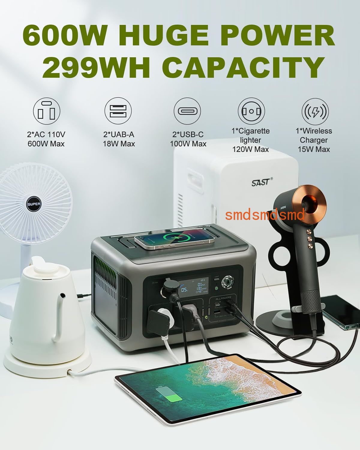 Station d'alimentation portabl - Portable Power Station 600W Ups avis et prix