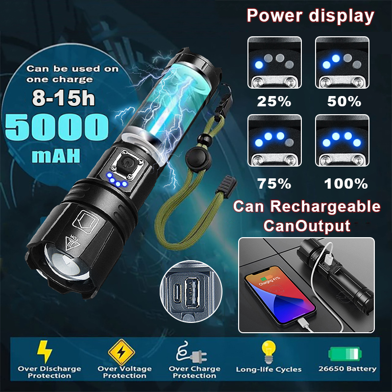 8800000LM lampe de poche LED l - Portable Power Station 300W Camping avis et prix