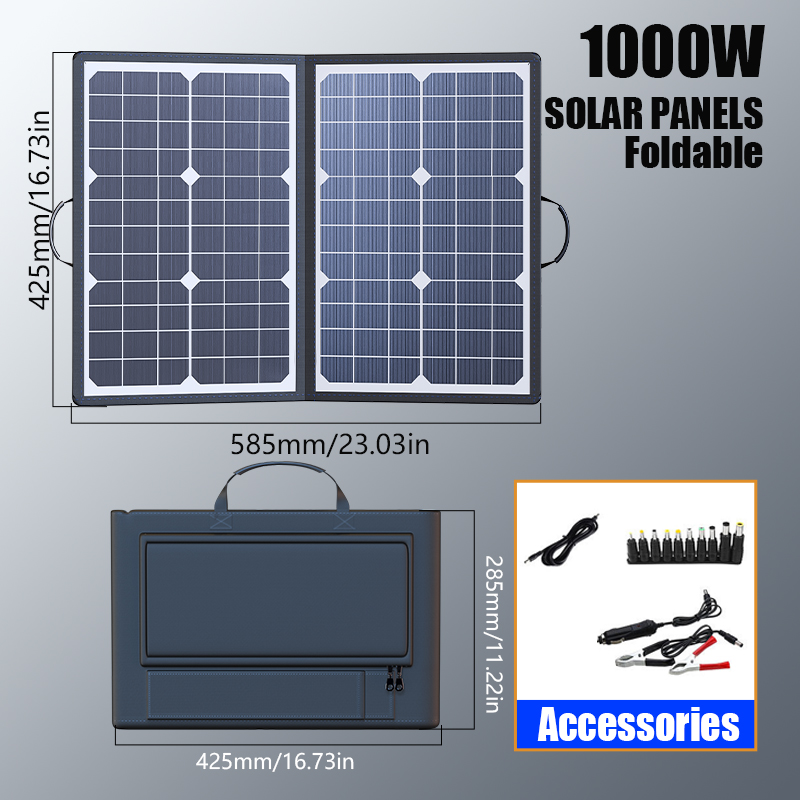 Kit de panneaux solaires pliab - Portable Power Station 1000W Pure Sine avis et prix