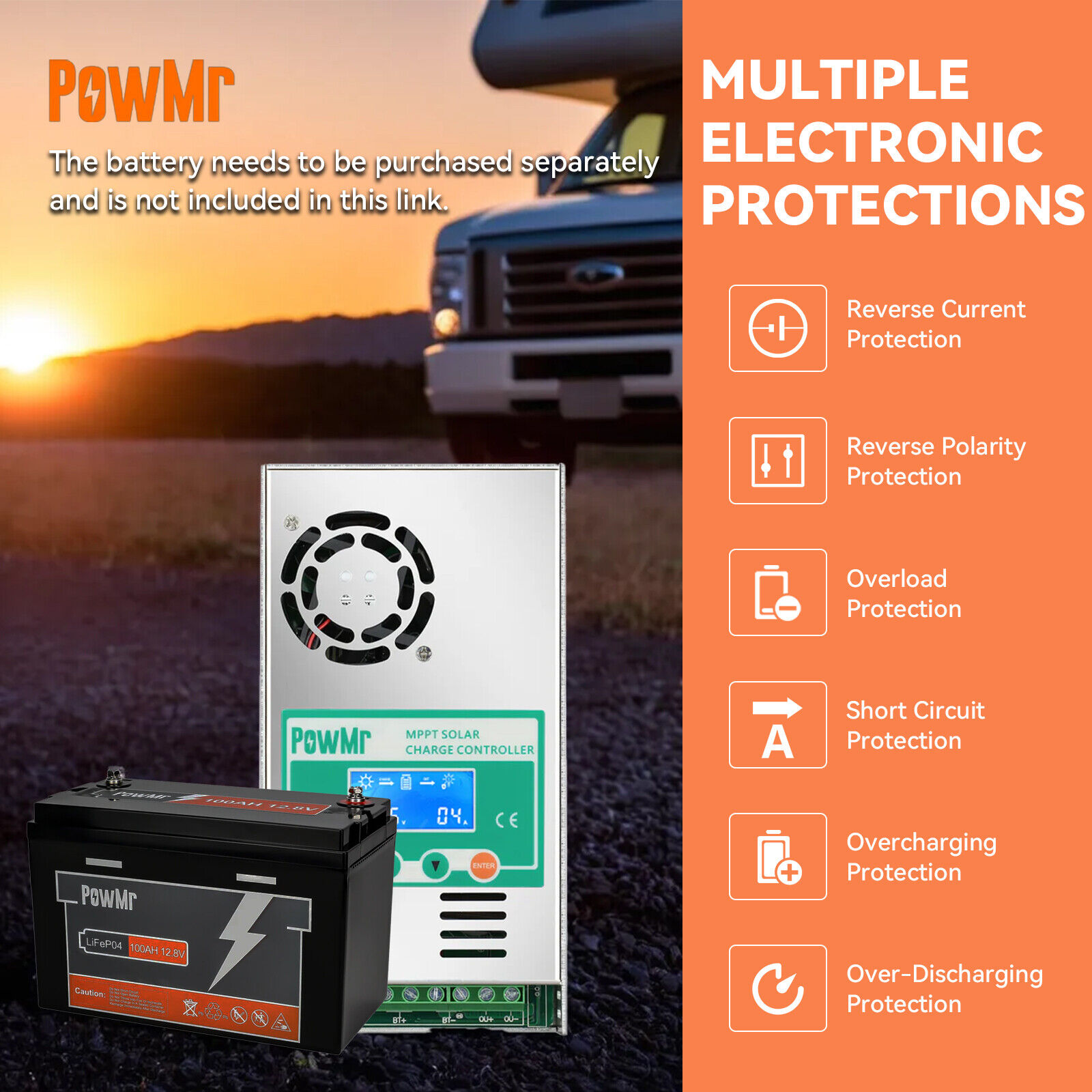 Contrôleur de charge solaire M - Mppt Solar Charge Controller 60A avis et prix