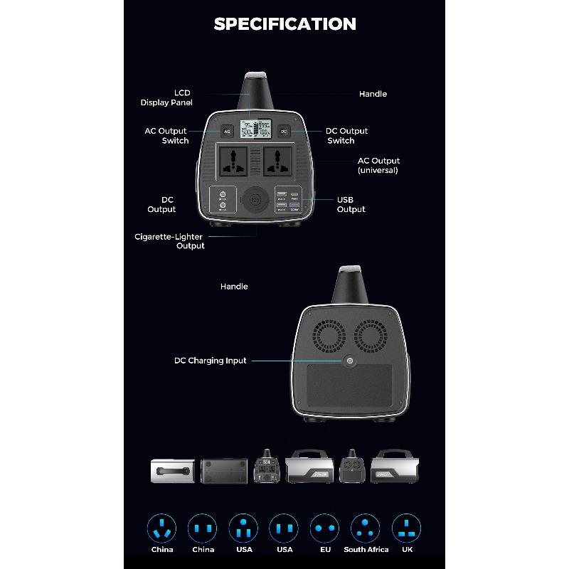 Générateur UPS 600w, batterie  - Portable Power Station 600W Ups avis et prix