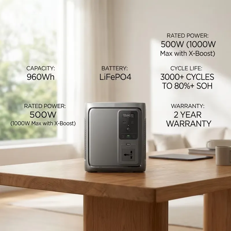 DELTA 3 1000, station d'alimen - Portable Power Station 1000W Pure Sine avis et prix