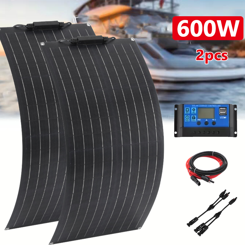 600W 300W panneau solaire 18V  - Portable Power Station 300W Camping avis et prix
