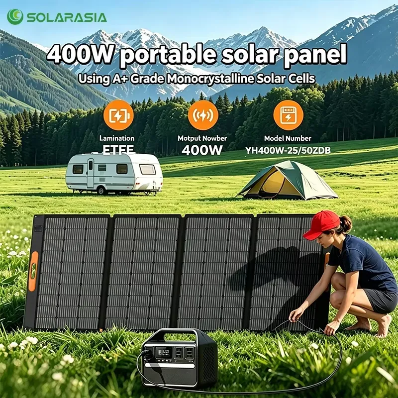 Panneau solaire pliable 200W 3 - Solar Panel 200W Portable Foldable avis et prix