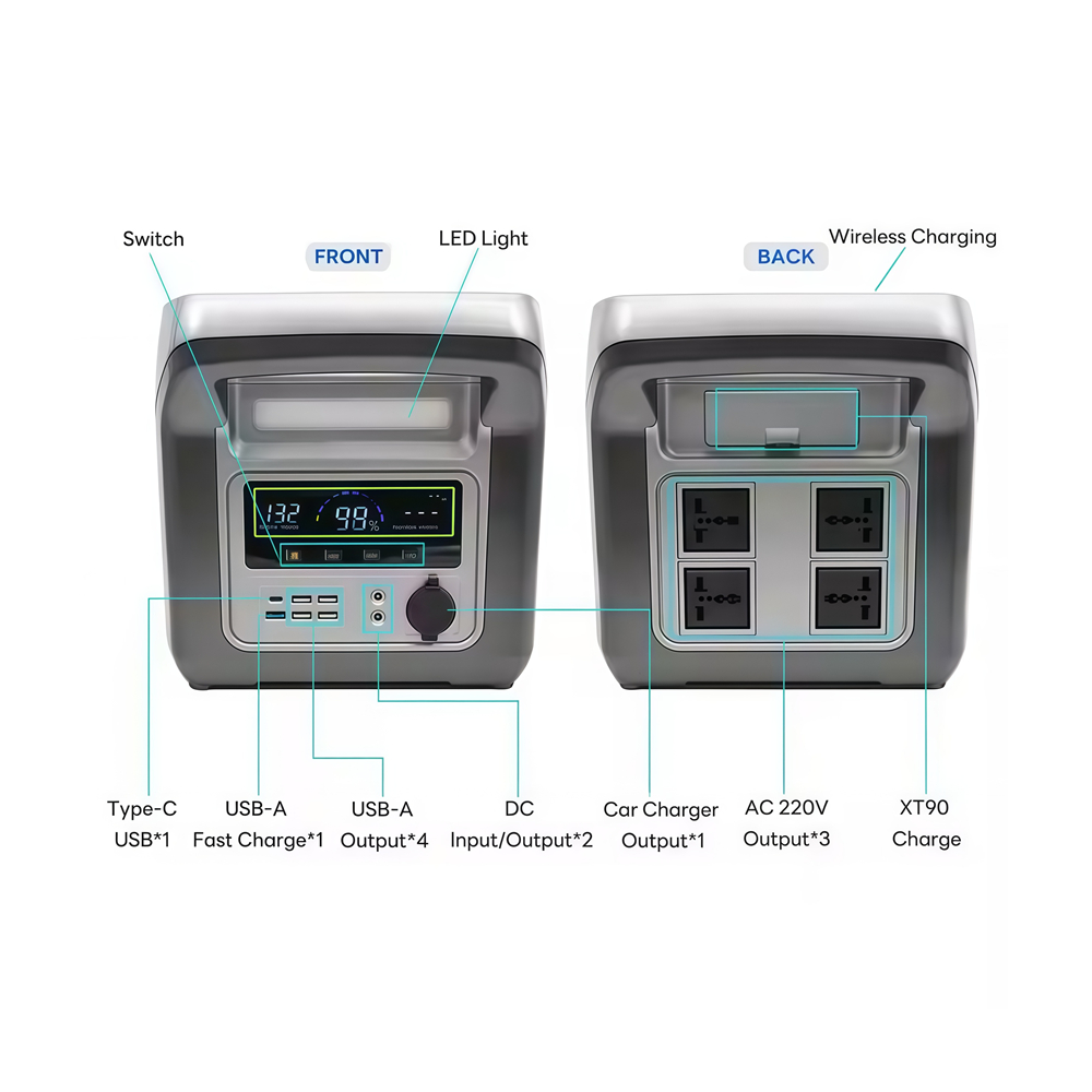 Station d'alimentation portabl - Portable Power Station 1000W Pure Sine avis et prix