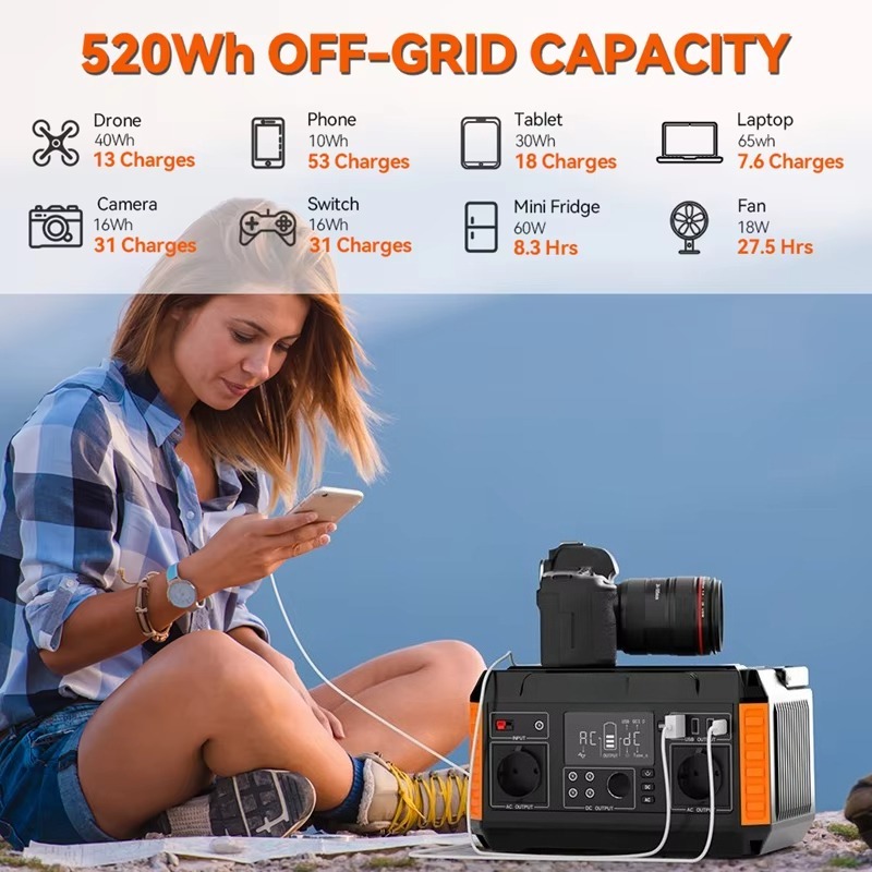 Alimentation électrique sans i - Portable Power Station 500W avis et prix