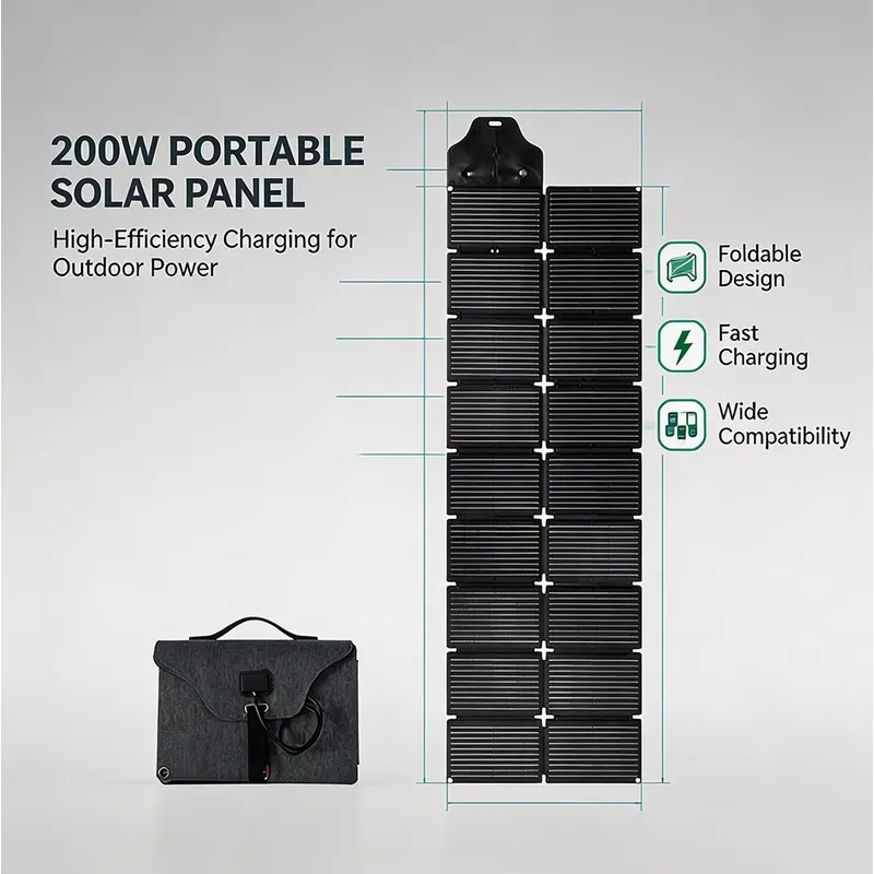 Panneau solaire pliable Trucel - Solar Panel 200W Portable Foldable avis et prix
